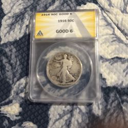 2016 Graded By ANACS GOOD 6 Really Nice-RARE 