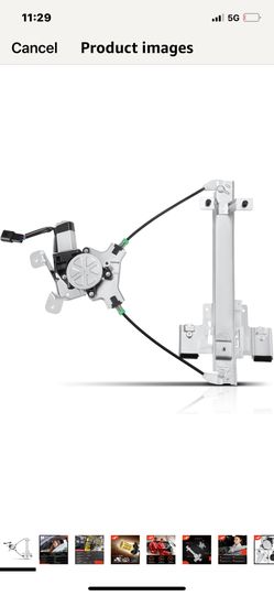 A-Premium Rear Left Driver Side Electric Power Window Regulator with Motor Compatible with Cadillac Escalade 2007-2014 & Chevrolet Tahoe 2007-2014 & G