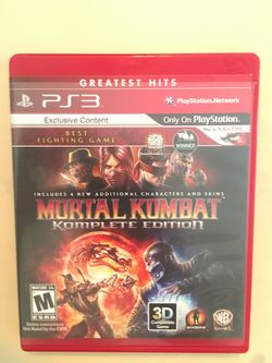 Sony PlayStation ps3 mortal kombat
