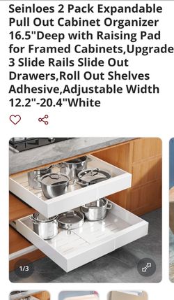 Seinloes 2 Pack Expandable Pull Out Cabinet