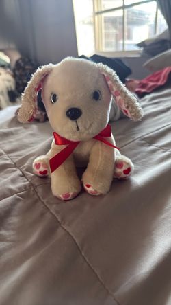 Dog plushy valentine