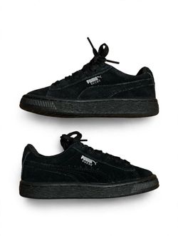Puma Suede PS Puma Black Puma Silver 360757-52 - Size 11C - Kids