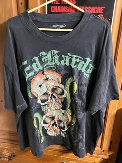 Ed Hardy Skull Graphic T-Shirt