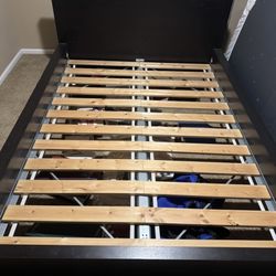 IKEA MALM Black Full Bed Frame with slats