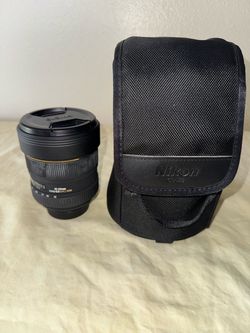 Sigma 12-24mm f/4.5-5.6 EX DG Aspherical HSM Super Wide-Angle Zoom Nikon lens made in Japan in good condition with lens case