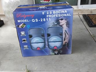 Ridgeway QS-2811 speakers 2.0 speaker proffesional with light up effects