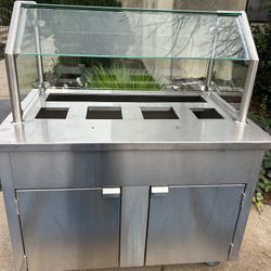 Stainless Steel Salsa Bar Cart 