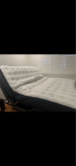 Mattress firm adjustable bed with massage