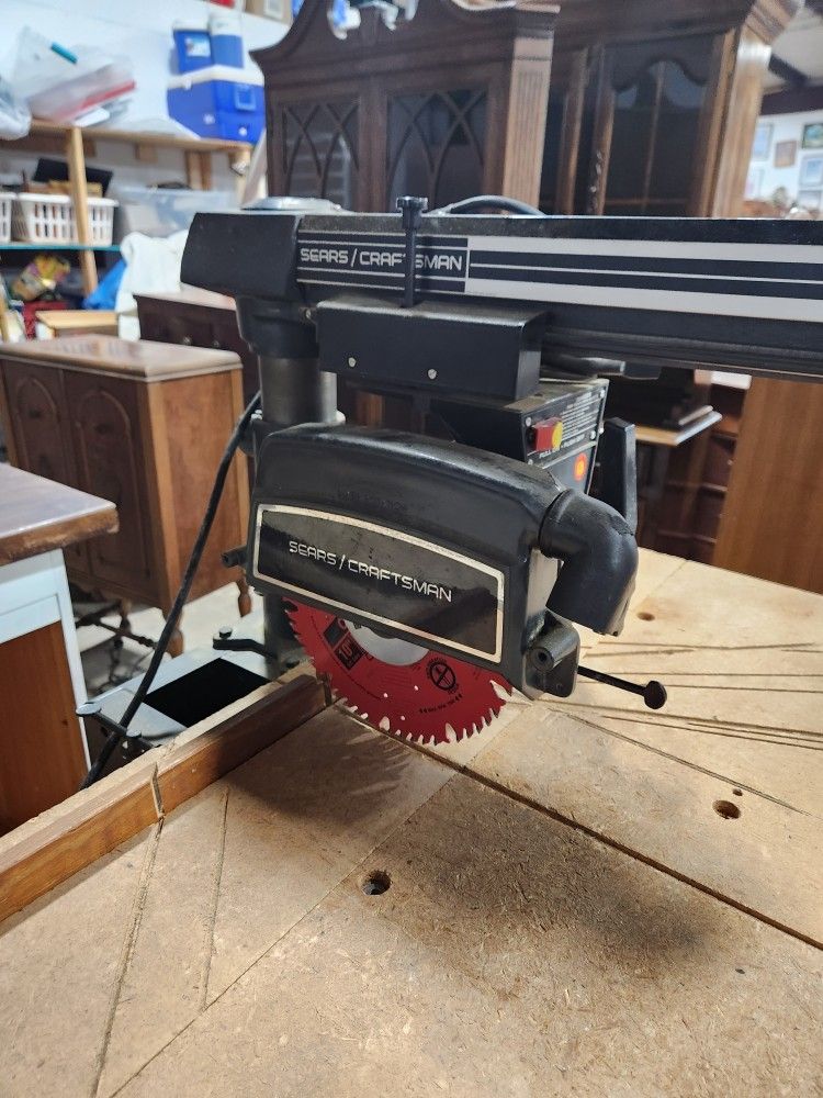 Craftsman Radial Arm saw with mobile base
