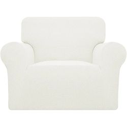 Funda elástica para sillón, 1 pieza, suave, con parte inferior elástica, protector de muebles para niños y mascotas, tela jacquard de elastano con cua