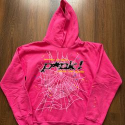 Sp5der Worldwide x Young Thug Sp5der Pink P*nk Hoodie - Size Large