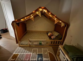 Kids House Floor Bed Frame
