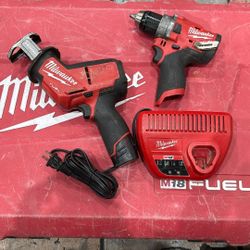 Milwaukee  M12 Fuel Hackzall And Hammer Drill