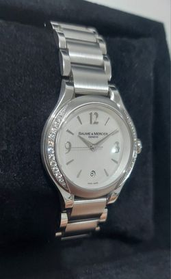 $3900 Baume & Mercier Ilea Diamond Bezel Ladies Watch