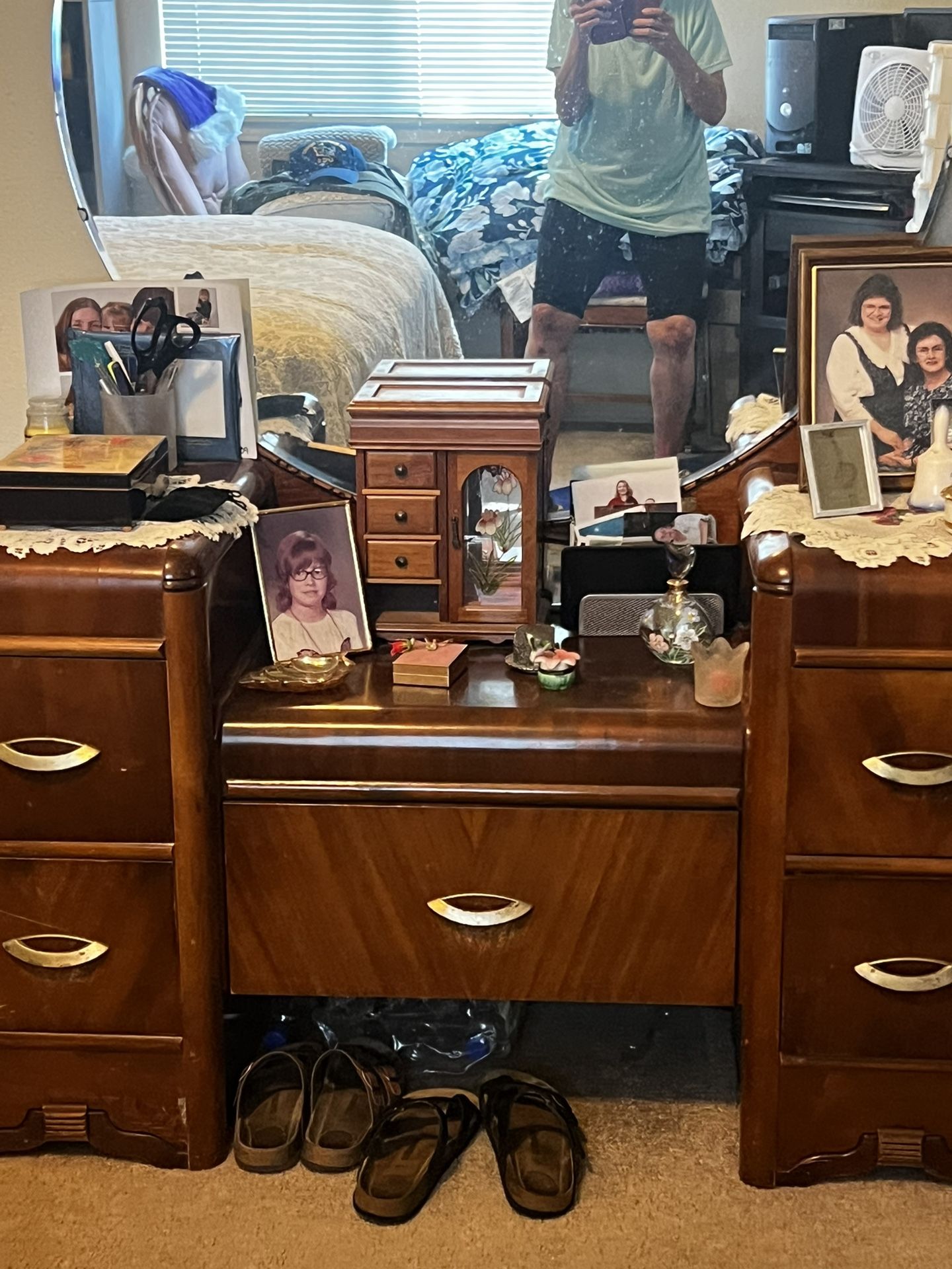 Vintage Vanity And Dresser