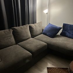 Sectional And Pillows 