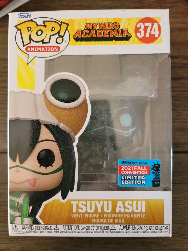 Funko My Hero Academia Pop! Animation Camouflage Tsuyu Asui Vinyl Figure 2021 Fall Convention Exclusive