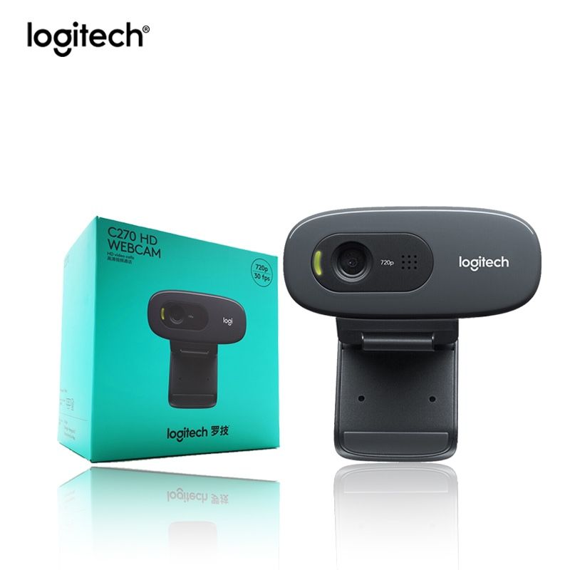 Logitech C270 3.0MP Webcam - Black