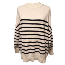 Zesica Black And Cream Sweater 