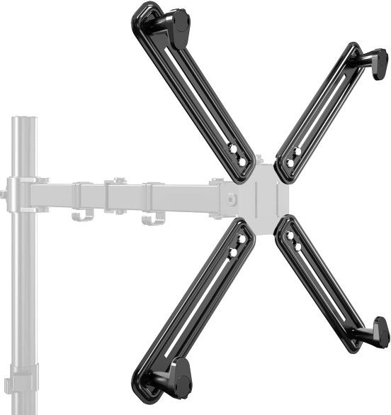 Universal VESA Mount Bracket Adapter Monitor Arm Mounting Kit for Screen 17 to 27 inch