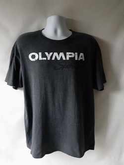 Olympia Sports men's grey short sleeve graphic T-shirt size XL