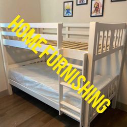 Furniture Bunk Bed, Twin Size Twin Size