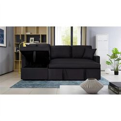 ✔️ New In Box 📦 L Sectional Couch Pull Out Bed And Storage Compartment 