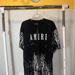 Amiri Splash Logo T shirt 