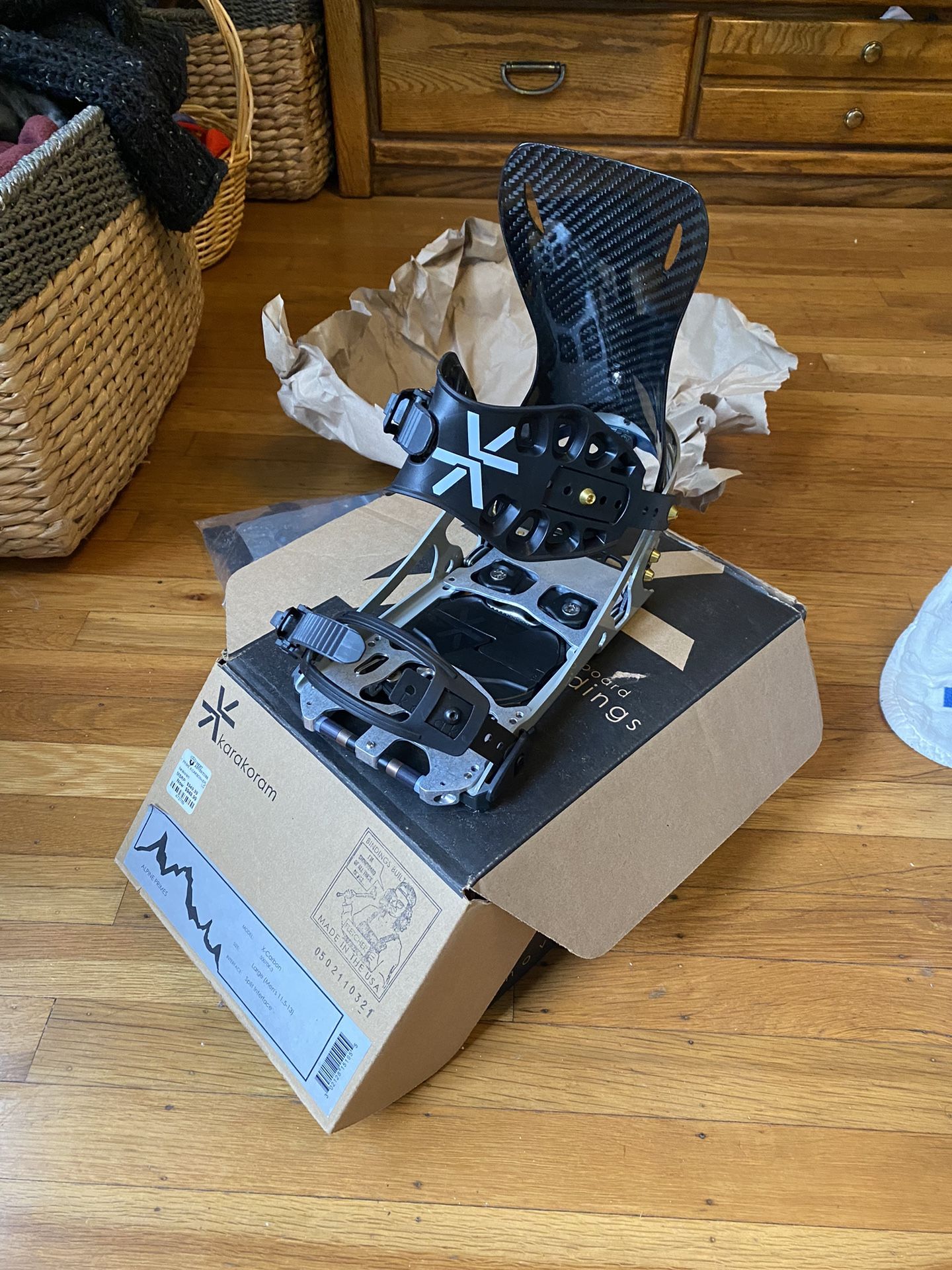 Karakoram Carbon Prime X Split board Bindings