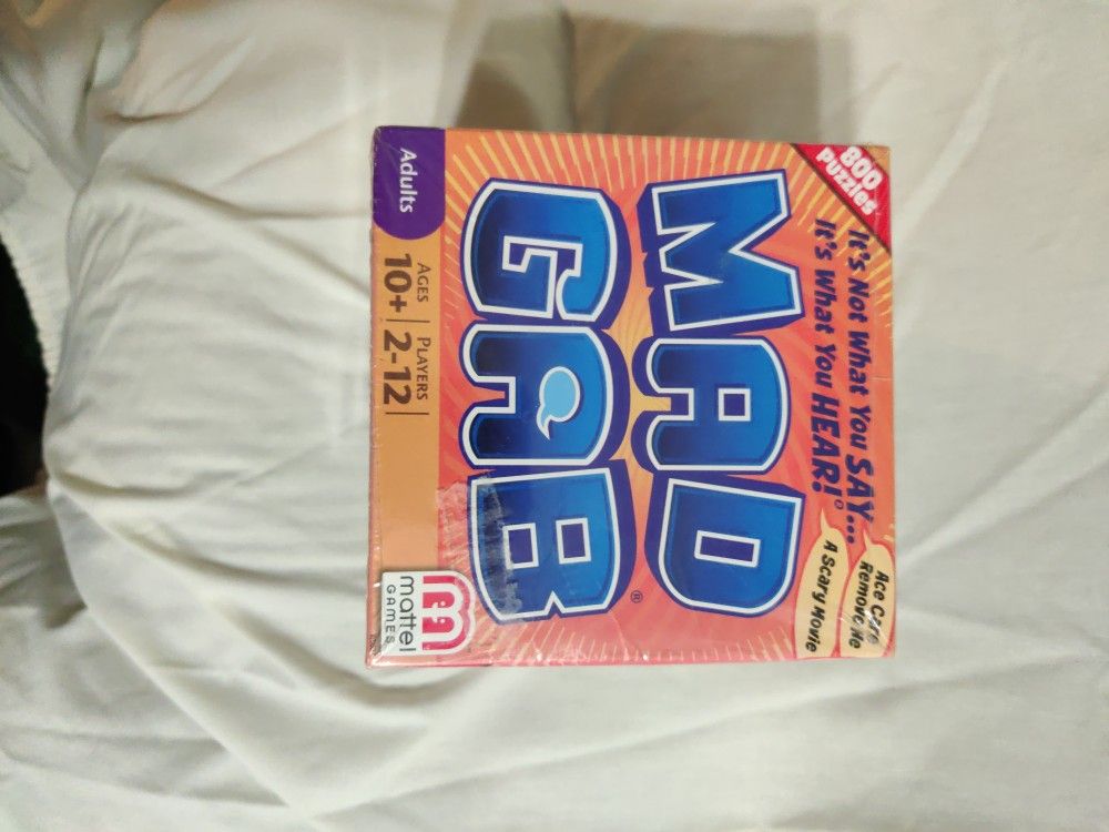 Factory Sealed Mad Gab Game By Mattel