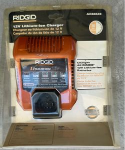 RIDGID 12V Lithium-Ion Battery Charger (Model R86049 / AC86045N)