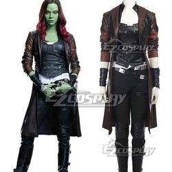 Authentic EZCosplay Gamora Costume (Guardians of the Galaxy Vol. 2) – adult size XL (boots included)