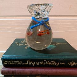 Vintage Goldfish In A Bag Paper Weight 