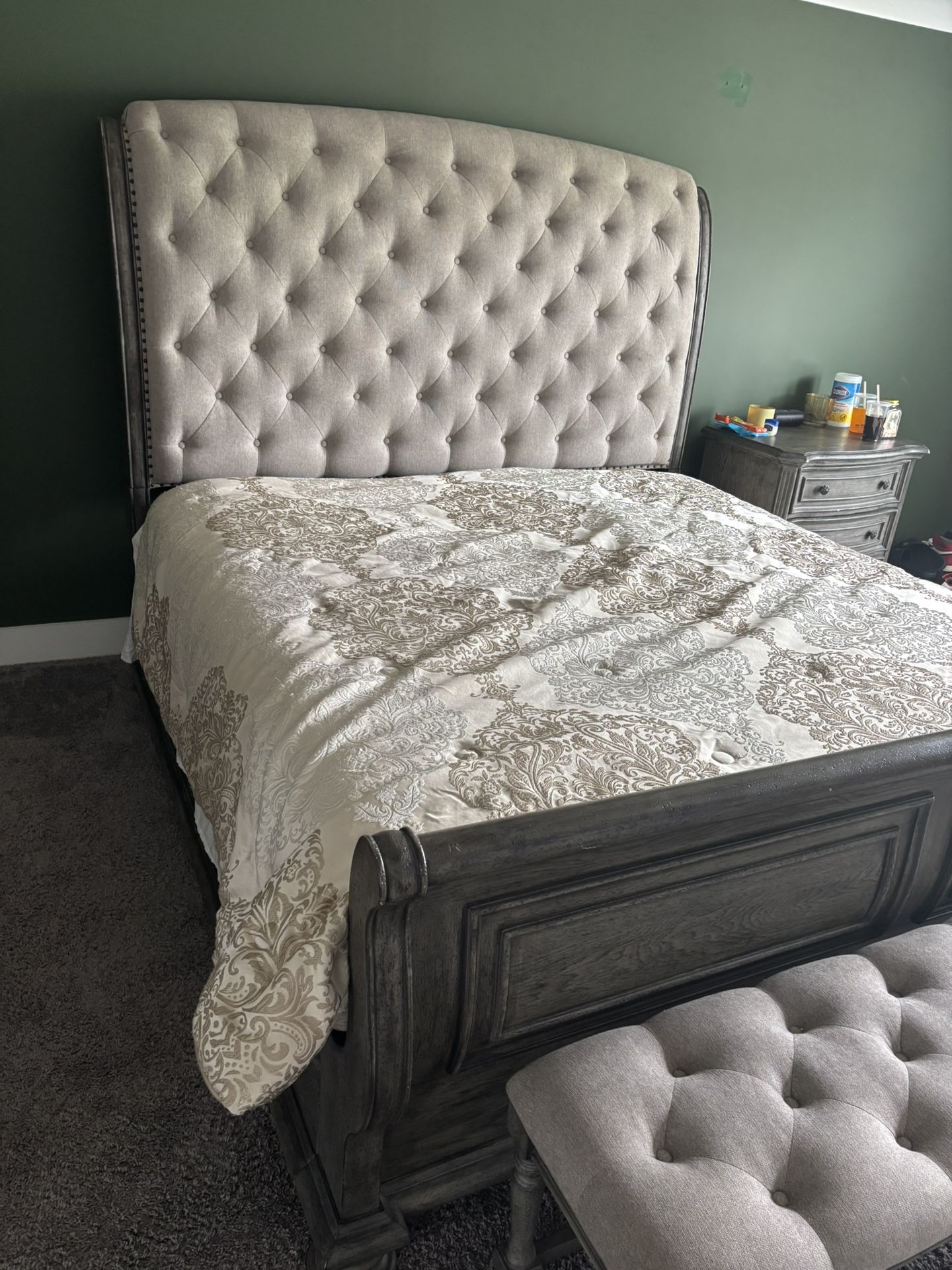Bedroom Set And Bench