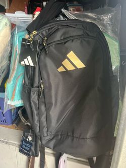 Adidas Classic Backpack Black and Gold