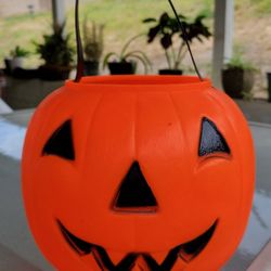 Vintage 1968 Blow mold Pumpkin