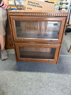 Book case glass door