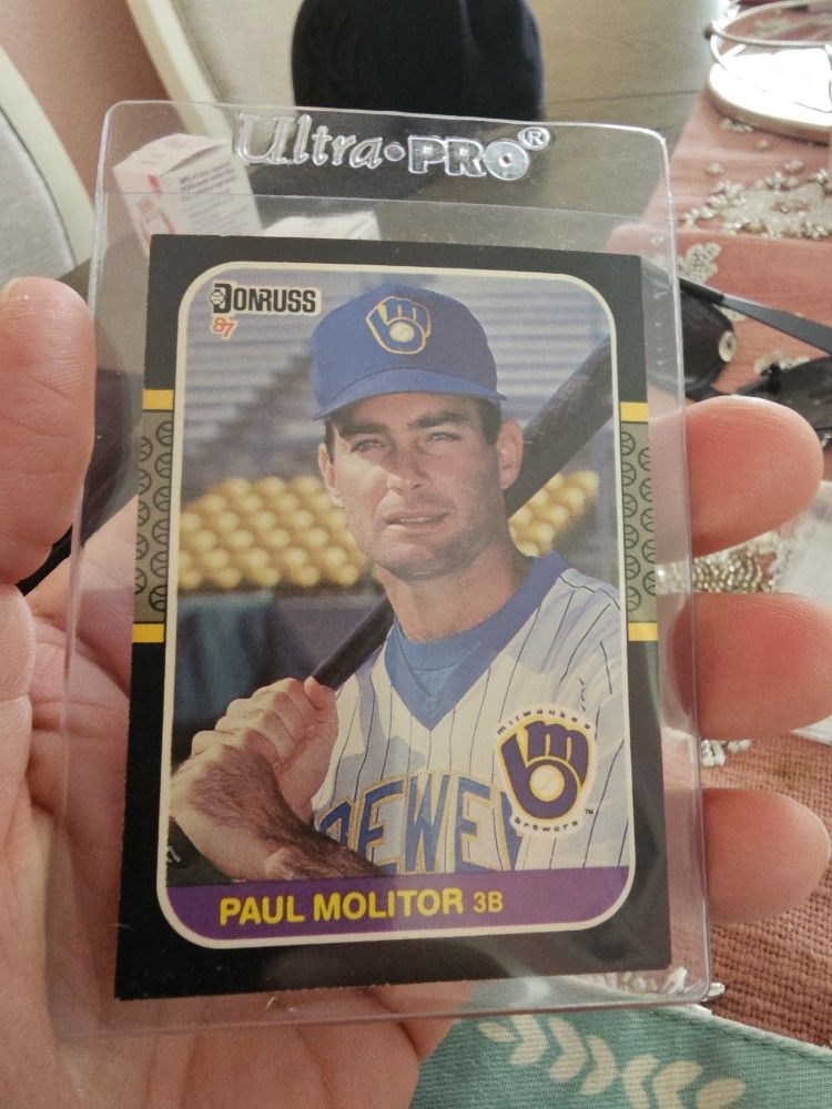 Paul Molitor Milwaukee Brewers '87 Donruss Baseball Card