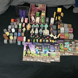 Minecraft Figures And Accessories Lot $100 Cash 