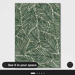 7'x10' Palms Outdoor Area Rug Green - Threshold™