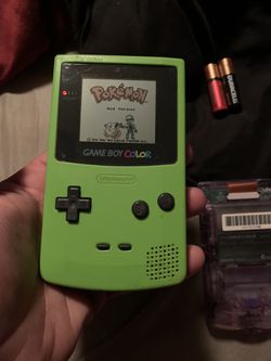 Green game boy color (NO BATTERY COVER)