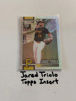 Jared Triolo Pittsburgh Pirates Pitcher Topps Short Print Insert Card.