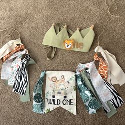 One year Old birthday Banner 