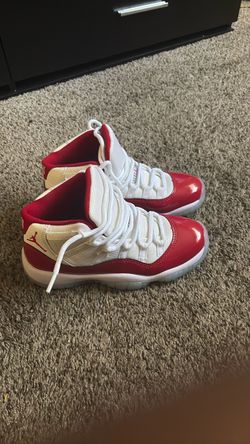 Retro Red Cherry Jordan 11s Size 5.5