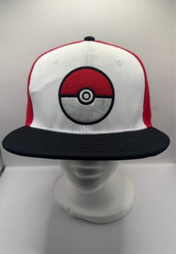 Pokemon Collectible Hat Snapback-Black/White/Red.