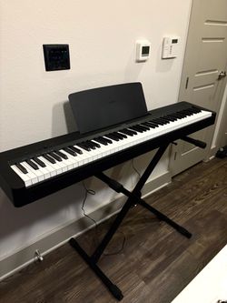 Yamaha P-143B Digital Piano – 88 Weighted Keys + Stand & Pedal