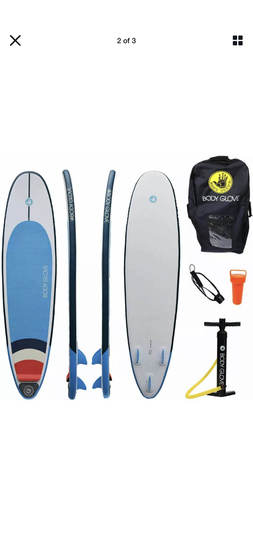 Body Glove EZ-8'2" Inflatable Longboard Surfboard!! BRAND NEW!!