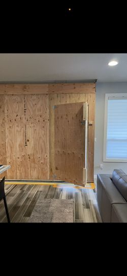 Construction barricade wall sections