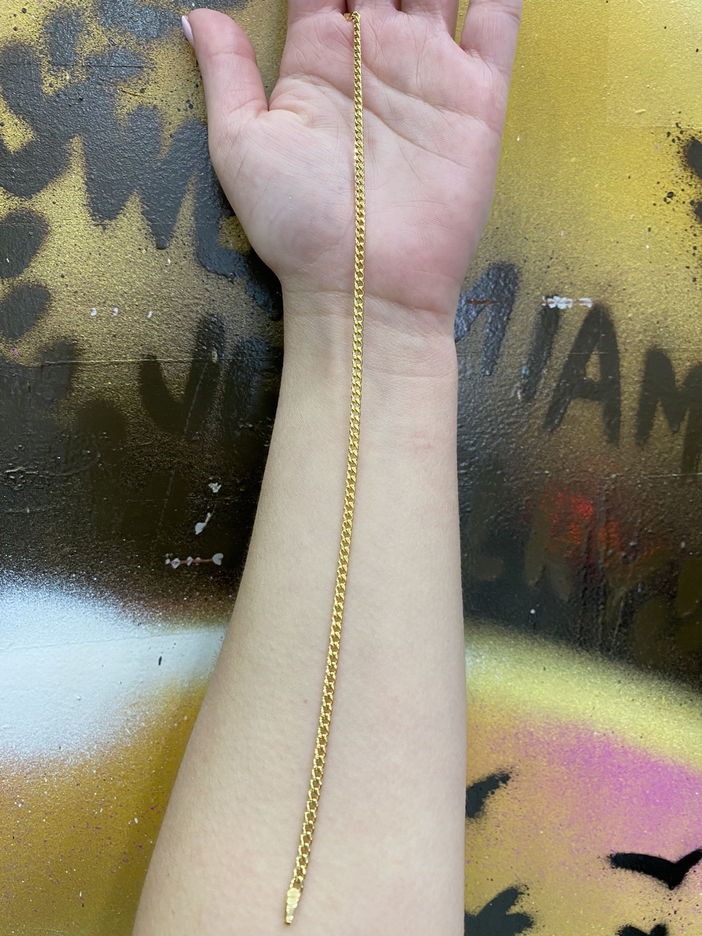 10k SEMI SOLID ANKLET 