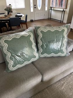 NEW Target Threshold Green Throw Pillows